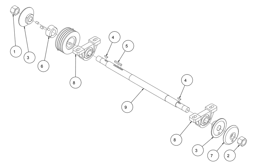 Section 08 Diagram and Parts List for MK-2425SSP 170958 MK Diamond Concrete Saw